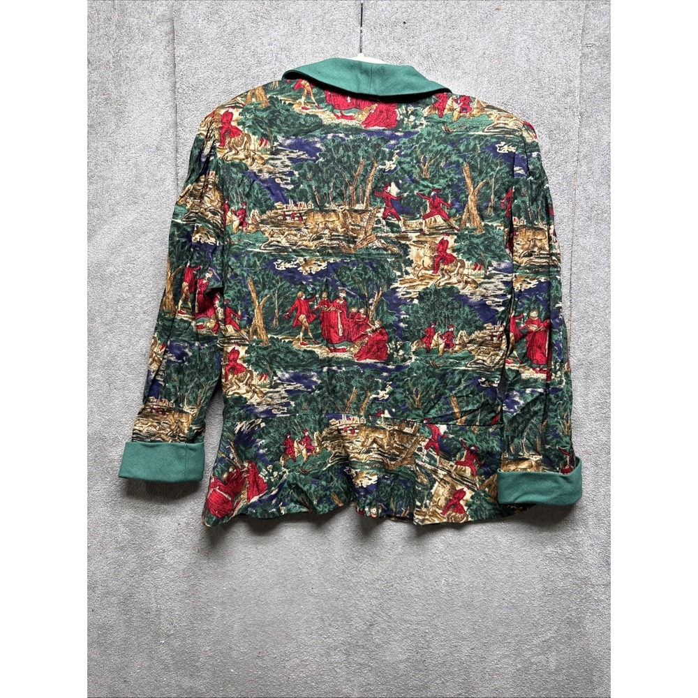 Vintage‎ Lanz Originals Women's Skirt Set 10 Forest Green Maxi Pleated Country - Picture 9 of 16
